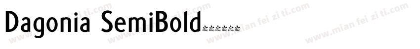 Dagonia SemiBold字体转换